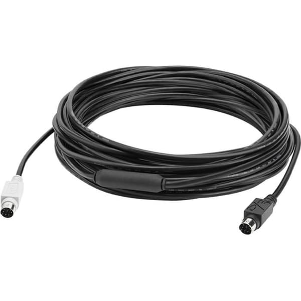 Datatransferkabel - LOGITECH - 10 m Mini-DIN - Kompatibel med Kamera, Telefon, Videokonference