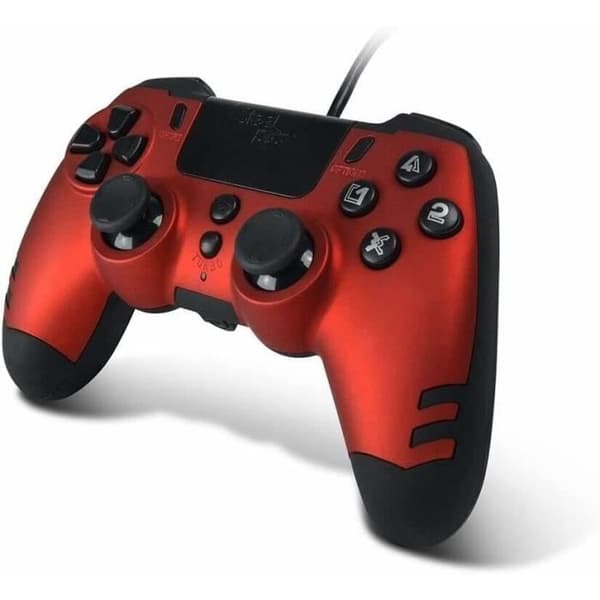 Spilcontroller - Steelplay - Slimpack - Kablet - Dobbelt vibration - Kompatibel med PS4/PC