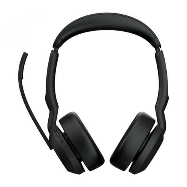 Jabra Evolve2 55 MS Stereo - Headset - on-ear - Bluetooth - trådløs - aktiv støjreduktion - USB-A - sort -
