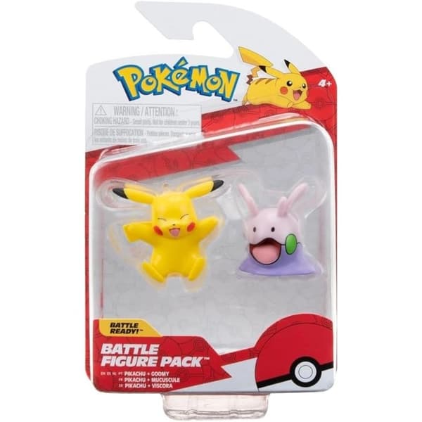 Pokémon Kampfigur Goomy & Pikachu