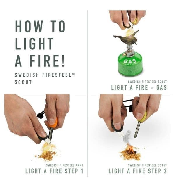 Light My Fire Swedish FireSteel BIO scout 2in1