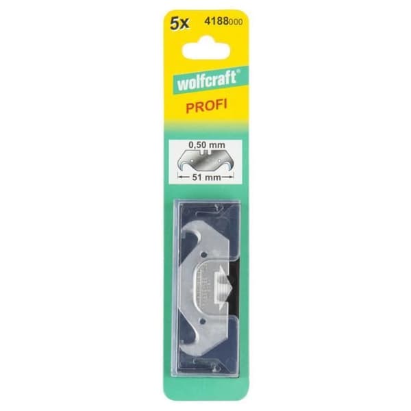 WOLFCRAFT - 5 krogblade i kasse 0,50mm