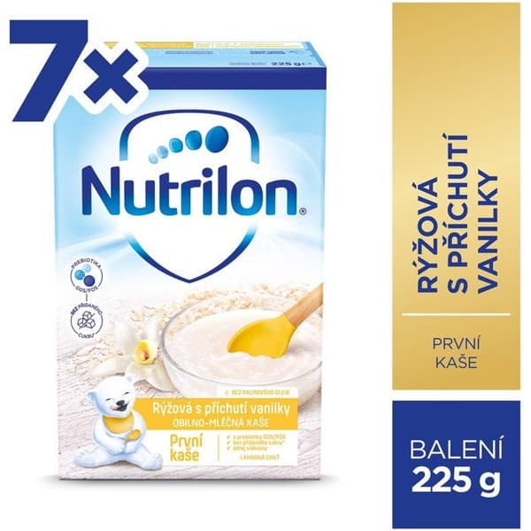 Nutrilon Pronutra Premier risgröt med vanilj 7×225 g