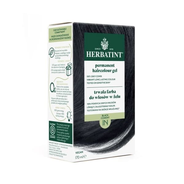 HERBATINT Vegetabilsk hårfarve 1N Sort