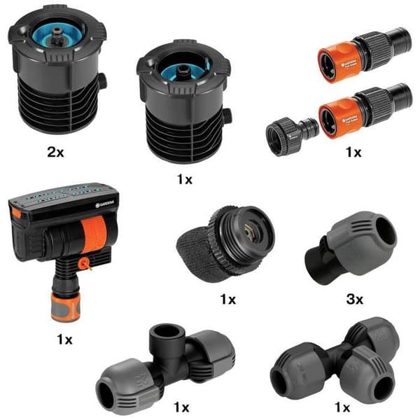 GARDENA sprinkler system 08272-20 startkit oscillationssprinkler Pipeline stikforbindelse