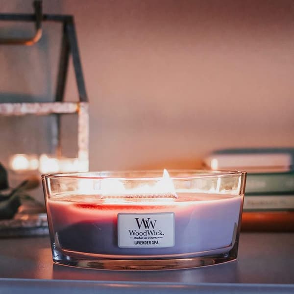 Bougie Ellipse lavendel afslappende - Woodwick