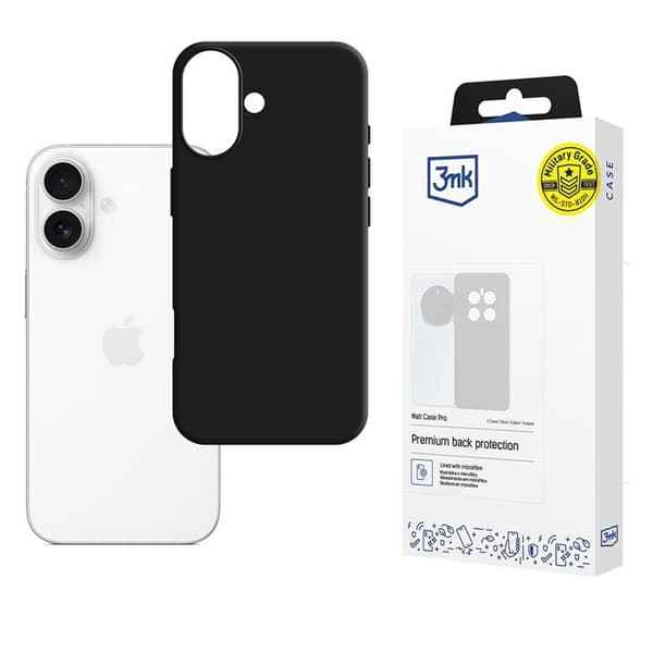 3mk Matt Case Pro til iPhone 17 - Sort