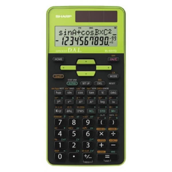 Skolecalculator - SHARP - EL-531 TG-GY - Farve: grå sort - Blæk: Sort