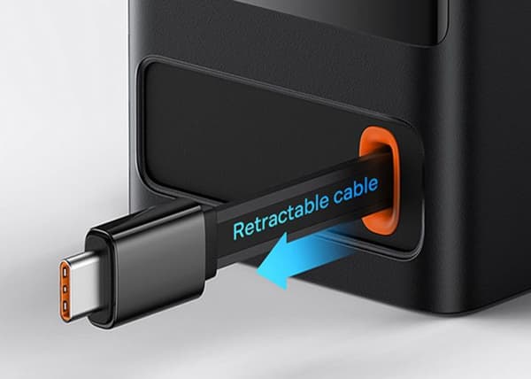 Strømadapter - BASEUS - POWERCOMBO 65W - Sort - Multiopladning - 3 porte USB-C/USB/AC