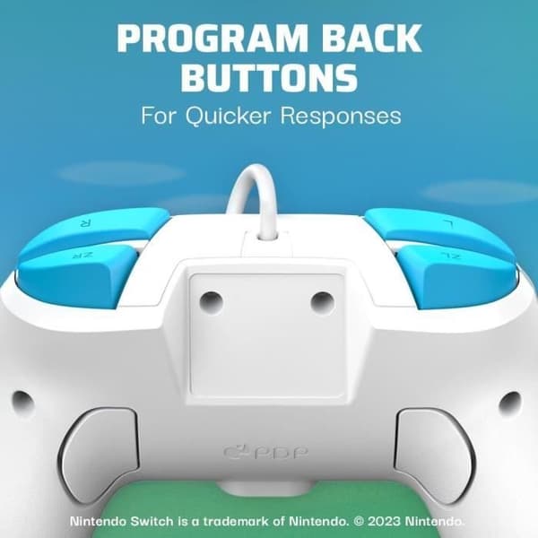 Trådad handkontroll - PDP - Rematch - Nintendo Switch - 3 m kabel - 3,5 mm jack - Programmerbara bakknappar