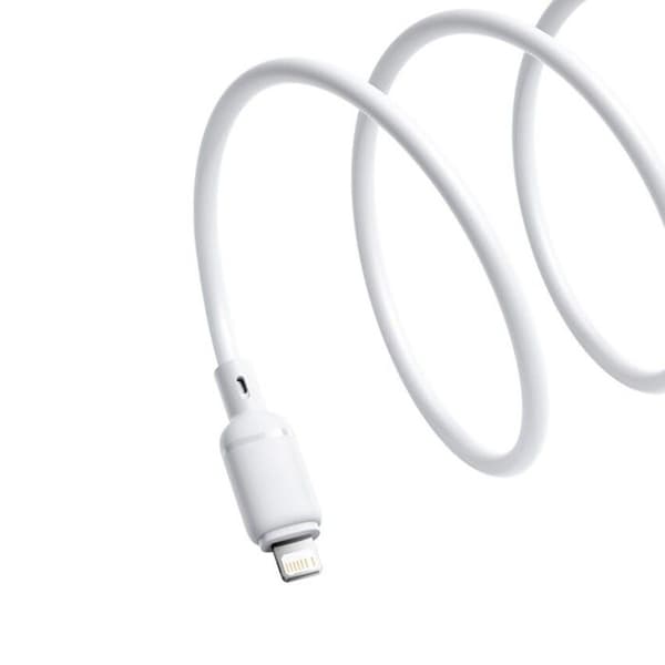 Baseus Silky Series USB-A Lightning 2.4A 1m Hvid