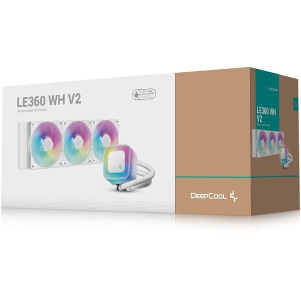 DEEPCOOL - LE360 - Vandkøling AIO - 360 mm - Hvid - ARGB