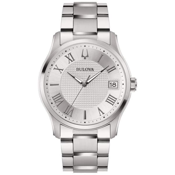 Ur - BULOVA - 96B391 - Kvarts - Rustfrit stål - 41 mm - Sølv
