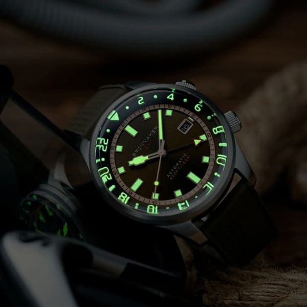 Spinnaker SP-5121-22 Klocka Herr Bradner GMT Automatisk