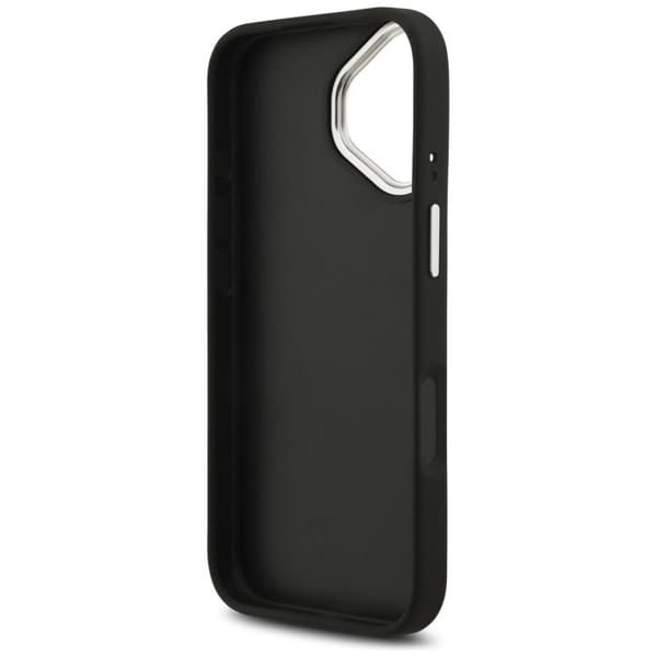 Guess Hardcase 4G Grained Big Logo til iPhone 17 - Sort
