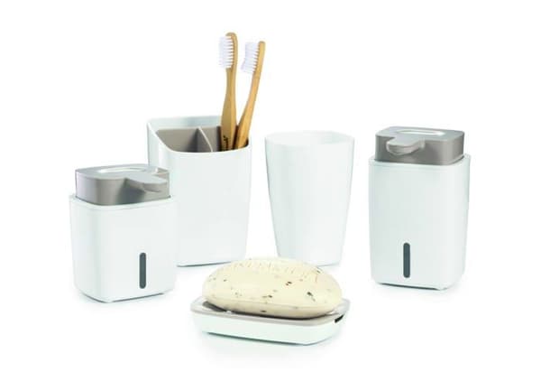 Sæbedispenser - TESCOMA - 903610 - 270 ML - Holdbart plastik - Hvid