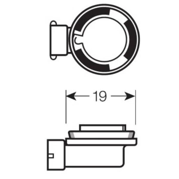 GLÖDA H11 12V 55W OSRAM