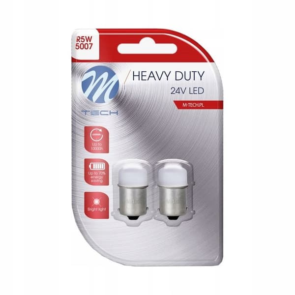 2 AMPOULER R5W A VIT LED BA15S 24 VOLT