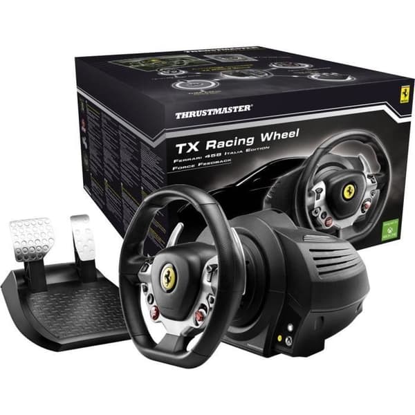 Racerrat - THRUSTMASTER - Ferrari 458 Italia Edition - Xbox One - Sort - Replica 7:10