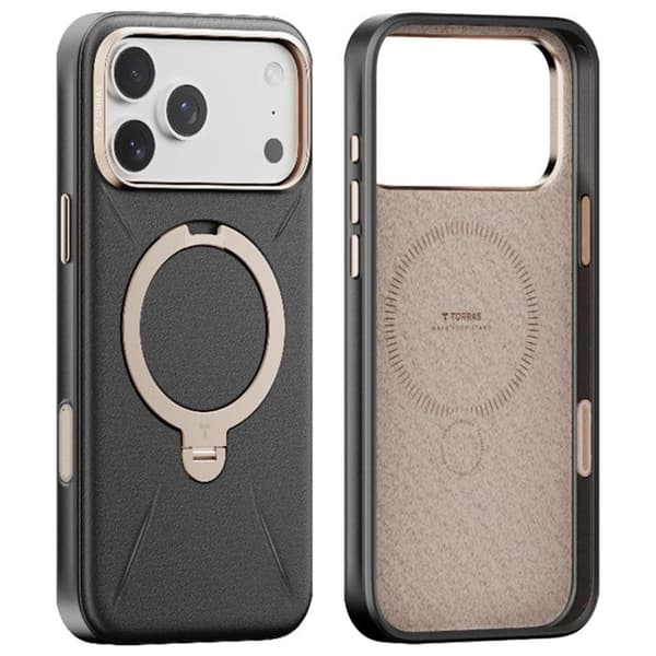 Torras QPRO Læder Serie Cover til iPhone 17 Pro Max - Sort