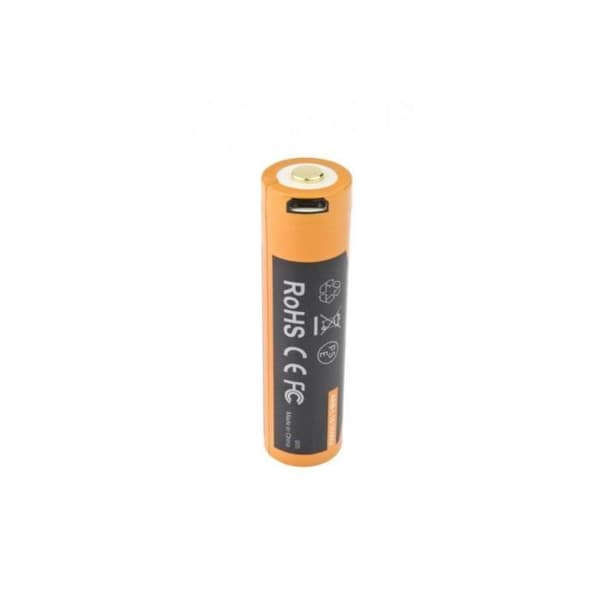 18650 genopladeligt batteri - Micro - USB - Fenix