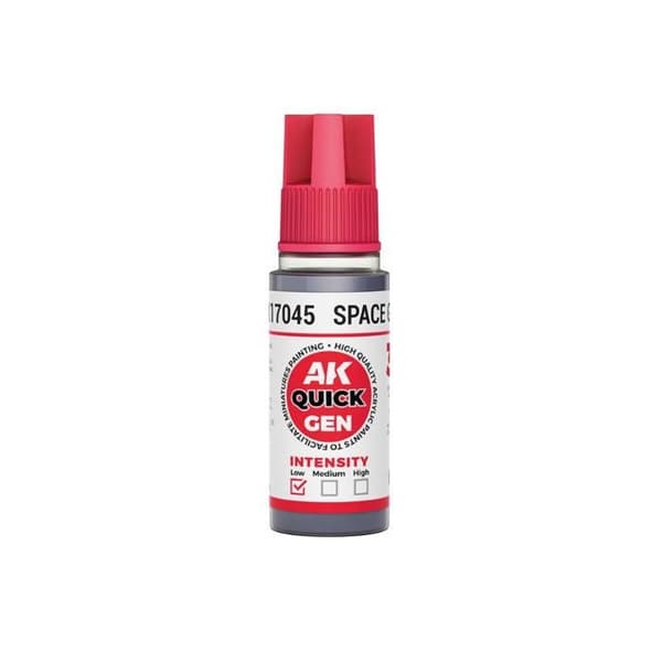 AK INTERACTIVE: akrylmaling SPACE GREY 18 ml - QUICK GEN