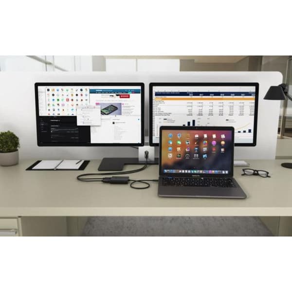 I-Tec C31DUAL4K60DP Adaptere Sort