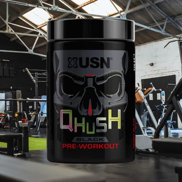 QHUSH Pre-Workout 20 portioner Berry Blaze USN Pre-træning
