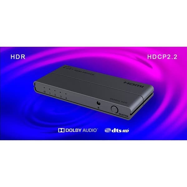 PremiumCord HDMI-switch 4:1, 4Kx2K@60Hz