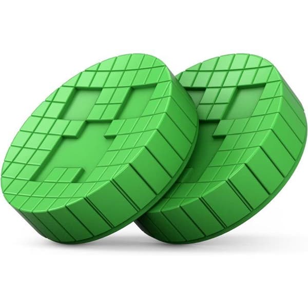 Pack med 2 Minecraft Performance Thumbsticks - STEELSERIES - KontrolFreek - Creeper Edition - För JoyCon Switch 2 - Grön