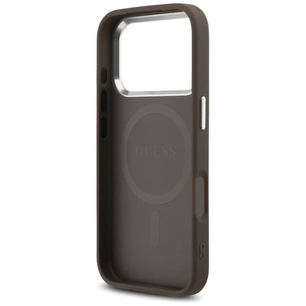 Coque Guess Hardcase 4G Classic Logo MagSafe til iPhone 17 Pro Max - Brun