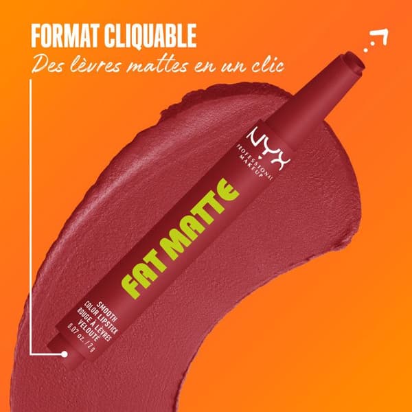 NYX Professional Makeup Fat Matte Læbestift Mat Cremet Mauve Cloud