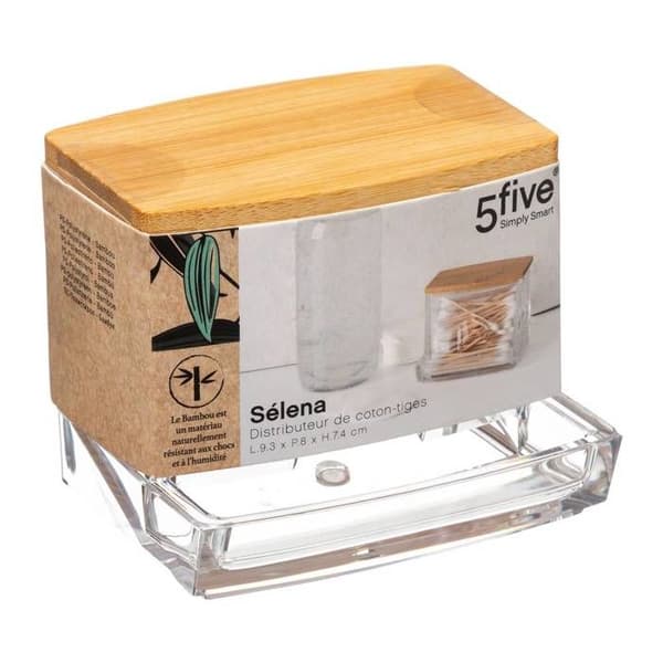 Q-tips dispenser "Selena" bambus - 5five