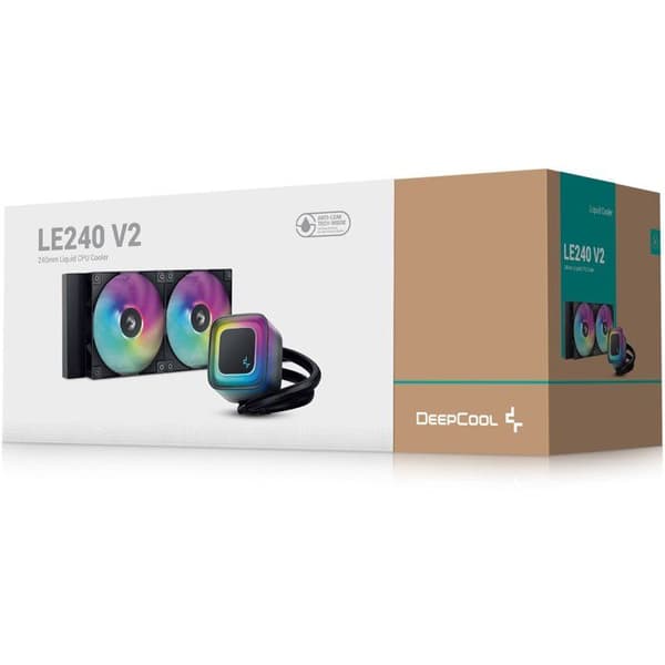 Kit vandkøling AIO - DEEPCOOL - LE240 - 240 mm - Sort - Tilpasselig ARGB