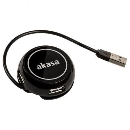 AKASA Connect4C 4-i-1 - 4 porte USB 2.0 hub
