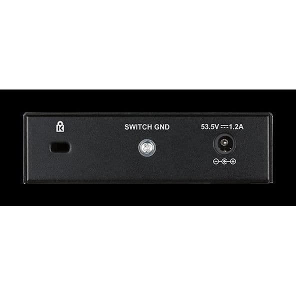 D-LINK DGS-1005P Desktop Switch - 5-Port Gigabit PoE+ - Sort