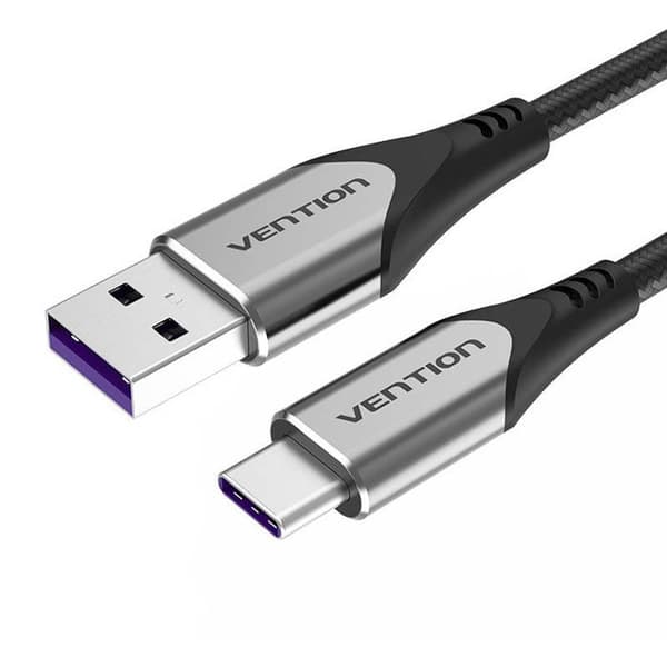 USB-C-kabel - VENTION - COFHI - 3 m - 5 A - Grå