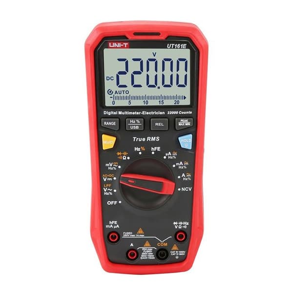 Multimeter - UNI-T - UT161E - Digital - 600 V - 10 A - True RMS