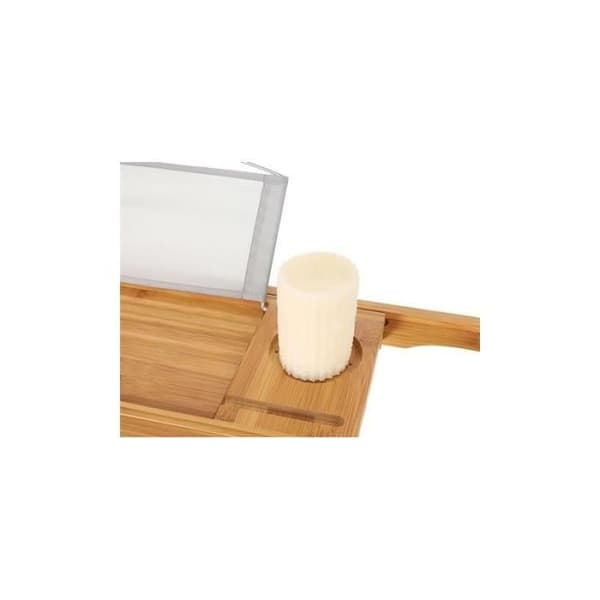 Bambubadplatta justerbar 75-112 cm