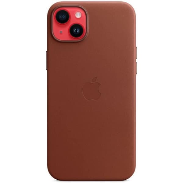 Coque APPLE iPhone 14 Plus läder Umber