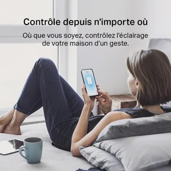 Connected switch - Tapo - S220 - Compatible with Alexa and Google Home - NO neutral wire - Wireless