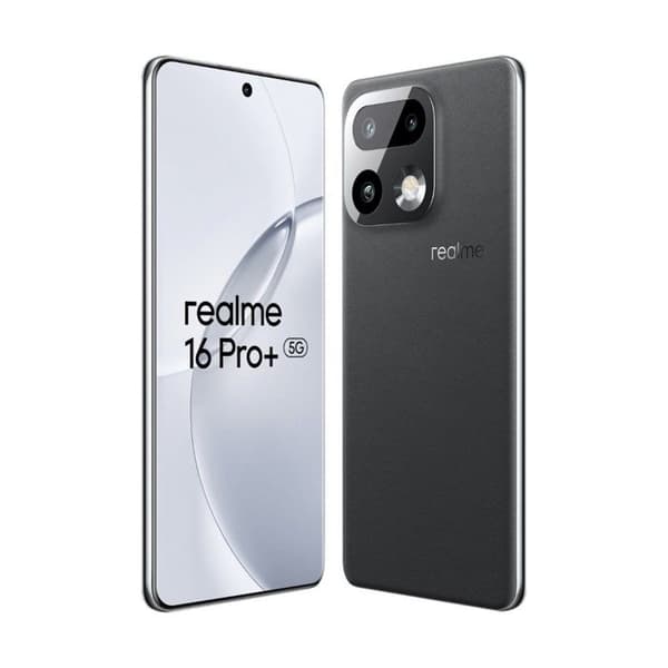 Realme 16 Pro+ 5G 12 GB/512 GB Grå (Master Grey) Dobbelt SIM