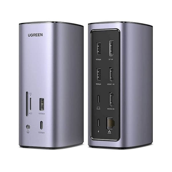 Multifunktionell USB-C Pro Dockningsstation - UGREEN - Grå