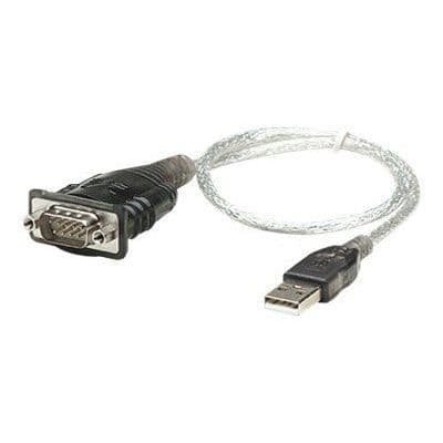 USB/SERIAL-KABEL - MANHATTAN - 4 stiftar - Typ A (H) - DB-9 (H) - 45 cm - Svart