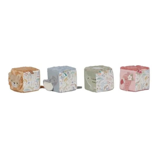 LITTLE DUTCH - Set med 4 mjuka kuber