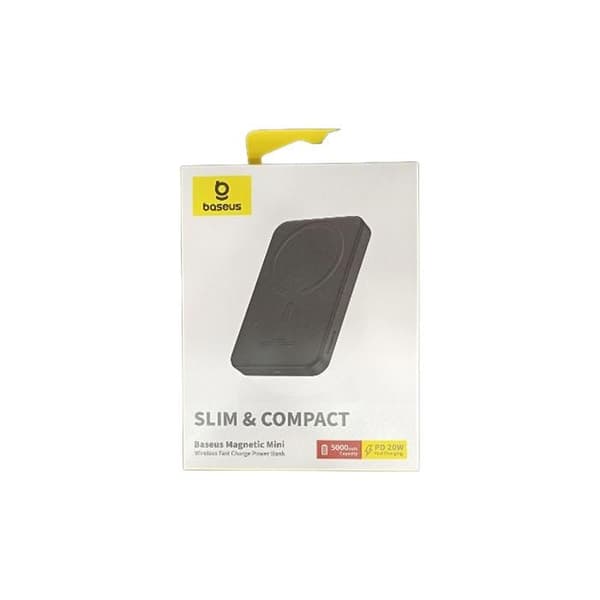 Ekstern Batteri - BASEUS - Mini Magnetisk - 5000mAh - Slankt Design - 20W