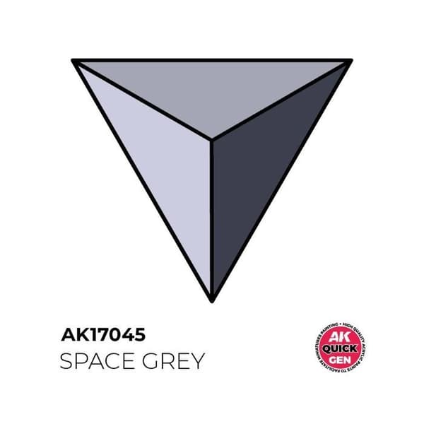 AK INTERACTIVE: akrylmaling SPACE GREY 18 ml - QUICK GEN