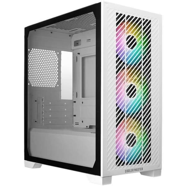 PC-chassi - COOLER MASTER - E301-WGNN-S00 - Elite 301 - ARGB - Vit