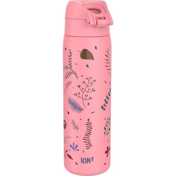 Biberon - ION8 - Flamant - Rustfrit stål - 600 ml - Vandtæt og stødresistent