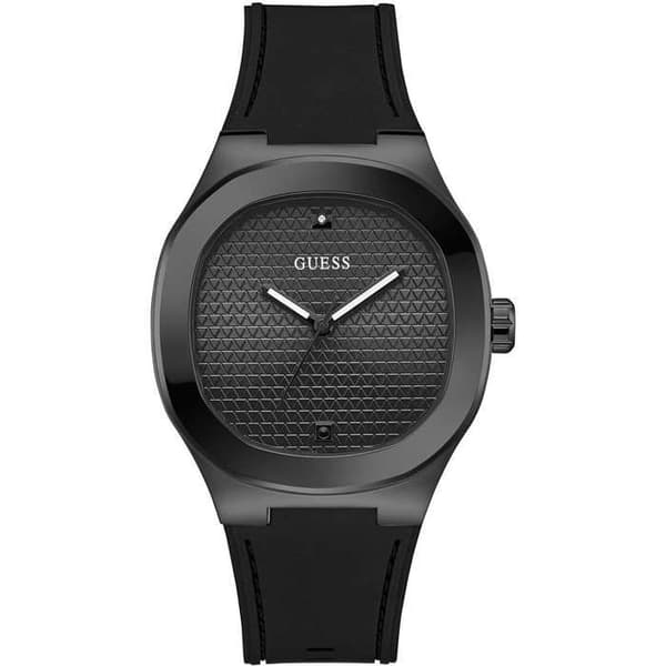 Ur - Stål, Sort Silikone - Guess - GW1005G3